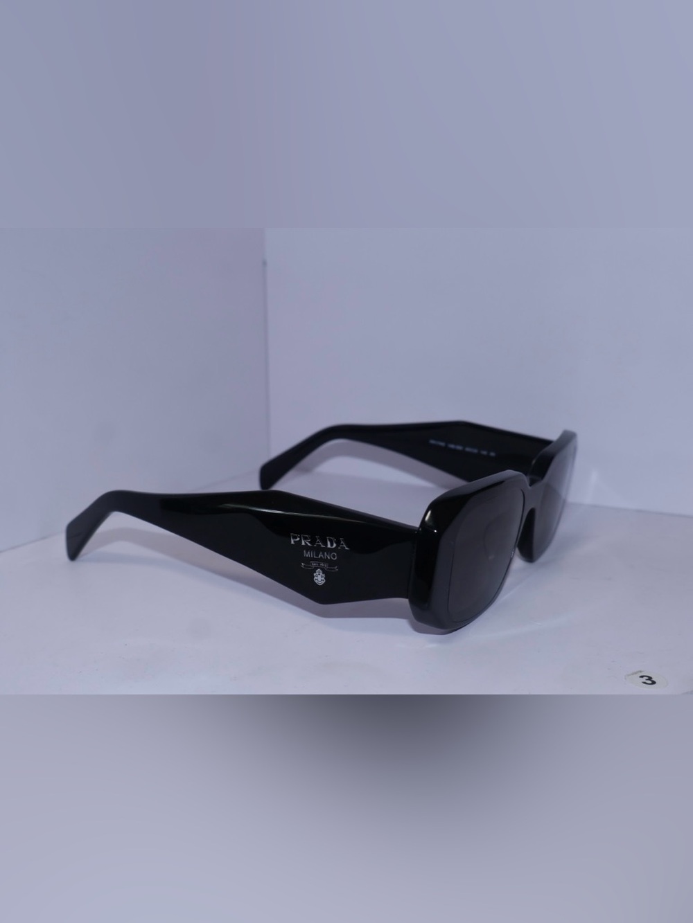Prada Black Oversized Square Women's Sunglasses